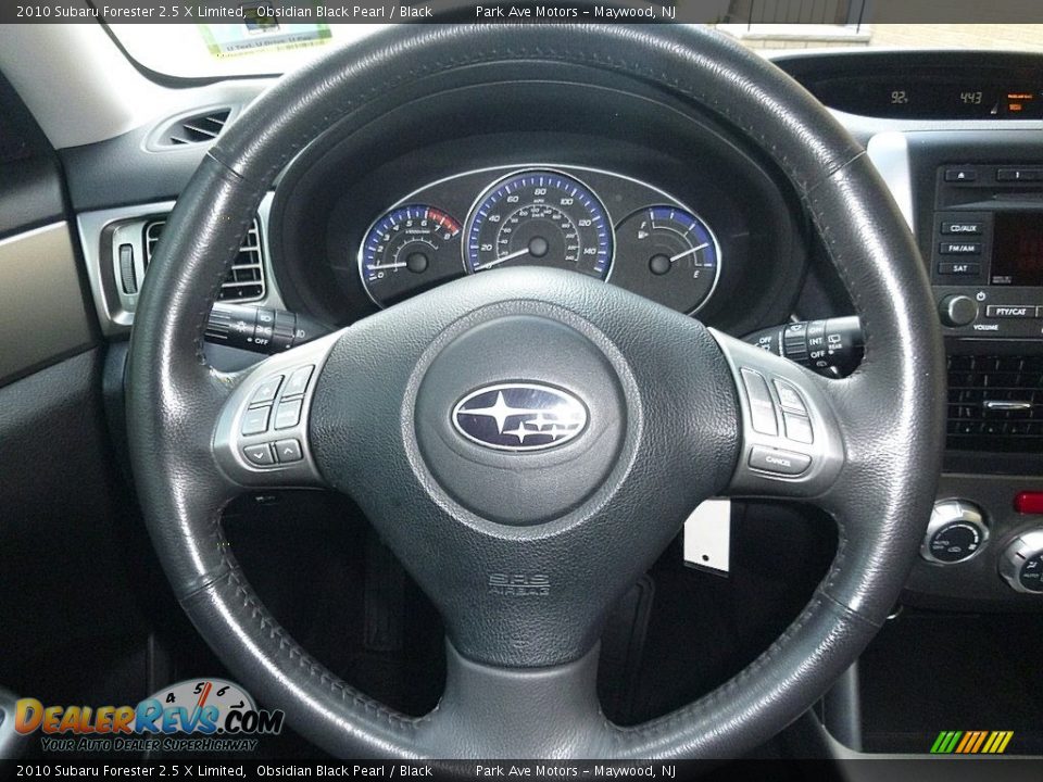 2010 Subaru Forester 2.5 X Limited Obsidian Black Pearl / Black Photo #25