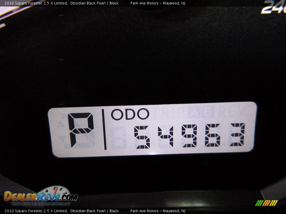 2010 Subaru Forester 2.5 X Limited Obsidian Black Pearl / Black Photo #26