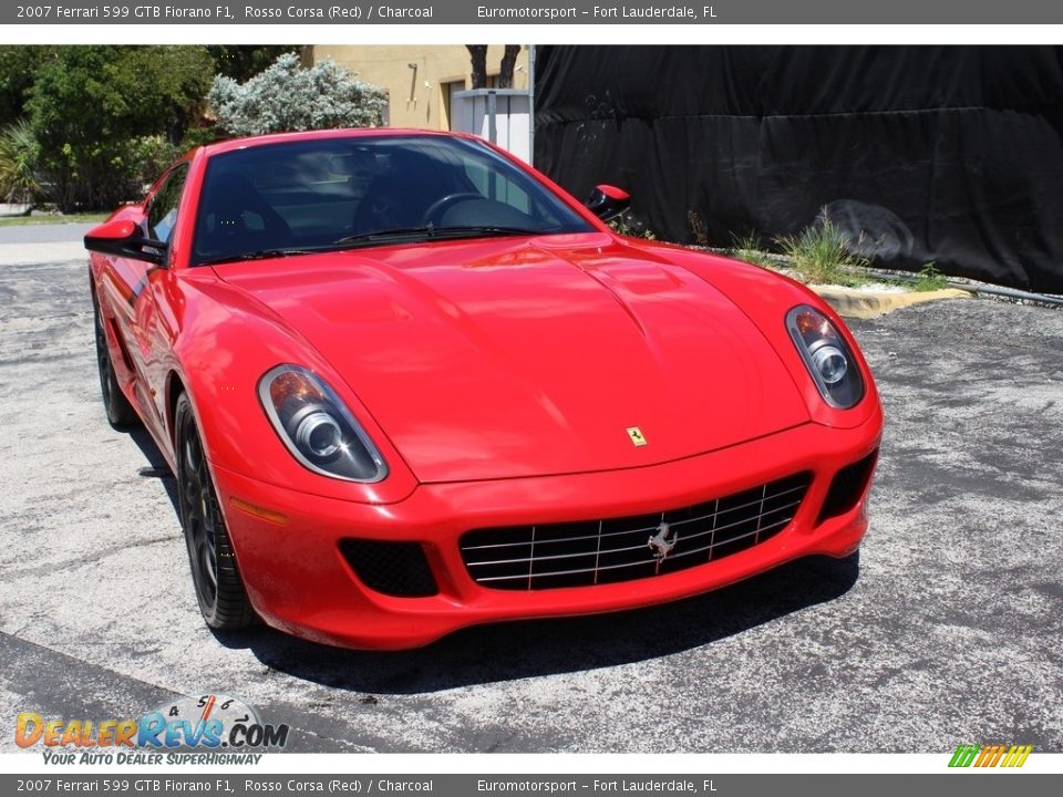 2007 Ferrari 599 GTB Fiorano F1 Rosso Corsa (Red) / Charcoal Photo #7