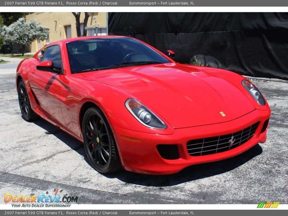2007 Ferrari 599 GTB Fiorano F1 Rosso Corsa (Red) / Charcoal Photo #8