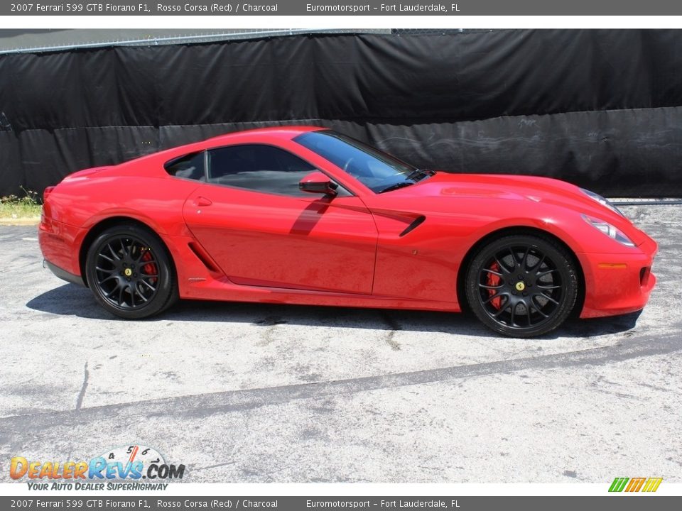 2007 Ferrari 599 GTB Fiorano F1 Rosso Corsa (Red) / Charcoal Photo #9
