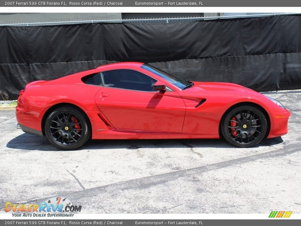 2007 Ferrari 599 GTB Fiorano F1 Rosso Corsa (Red) / Charcoal Photo #10