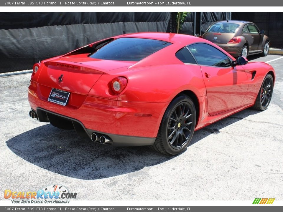 2007 Ferrari 599 GTB Fiorano F1 Rosso Corsa (Red) / Charcoal Photo #12