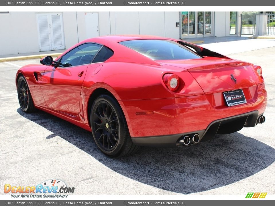 2007 Ferrari 599 GTB Fiorano F1 Rosso Corsa (Red) / Charcoal Photo #14