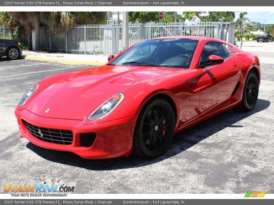 2007 Ferrari 599 GTB Fiorano F1 Rosso Corsa (Red) / Charcoal Photo #15