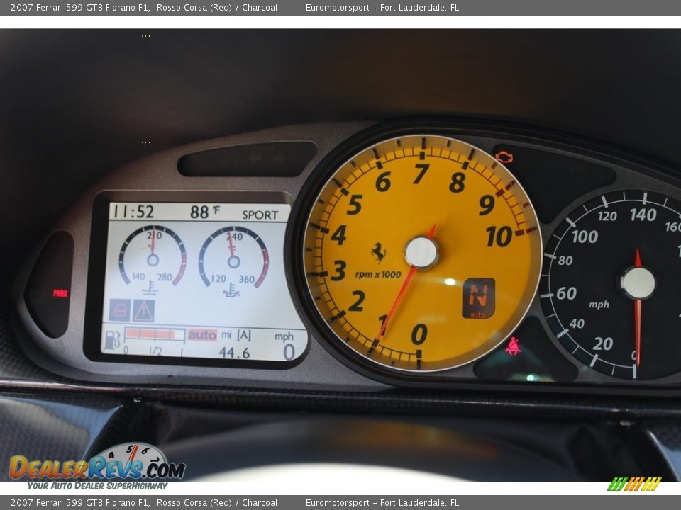 2007 Ferrari 599 GTB Fiorano F1 Rosso Corsa (Red) / Charcoal Photo #16