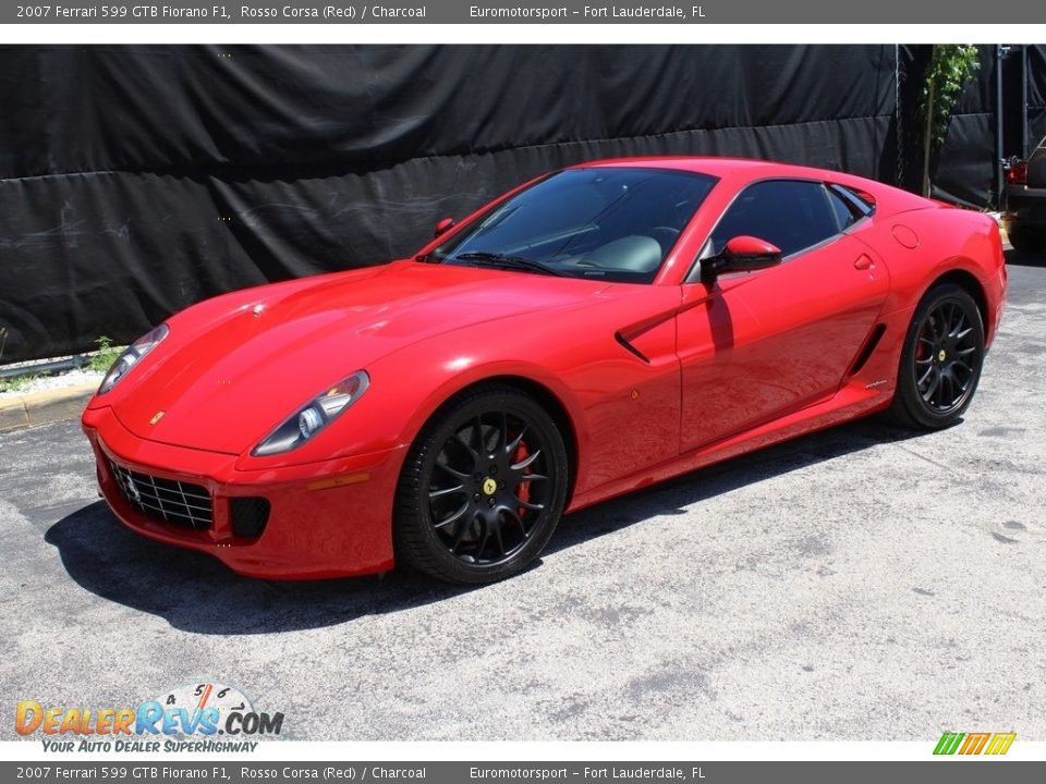 2007 Ferrari 599 GTB Fiorano F1 Rosso Corsa (Red) / Charcoal Photo #17