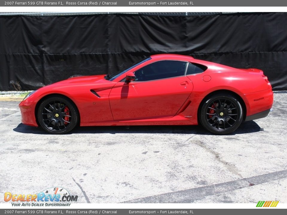 2007 Ferrari 599 GTB Fiorano F1 Rosso Corsa (Red) / Charcoal Photo #20