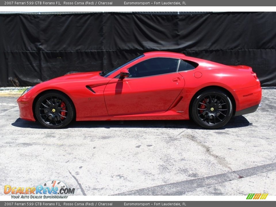 2007 Ferrari 599 GTB Fiorano F1 Rosso Corsa (Red) / Charcoal Photo #21
