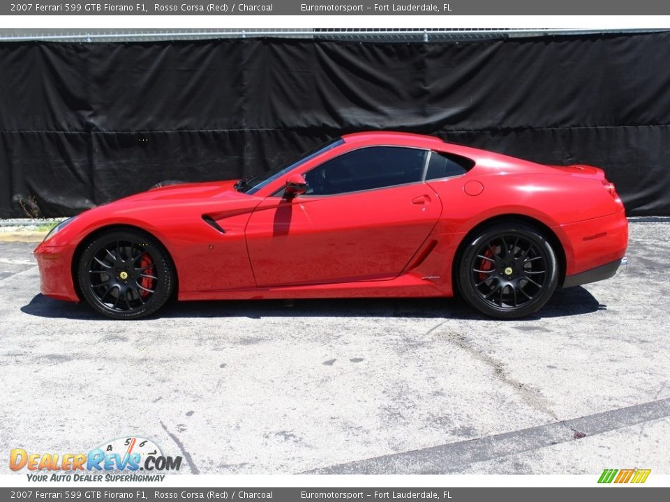 2007 Ferrari 599 GTB Fiorano F1 Rosso Corsa (Red) / Charcoal Photo #22