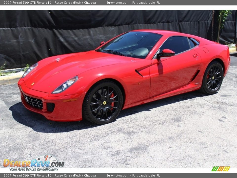 2007 Ferrari 599 GTB Fiorano F1 Rosso Corsa (Red) / Charcoal Photo #23