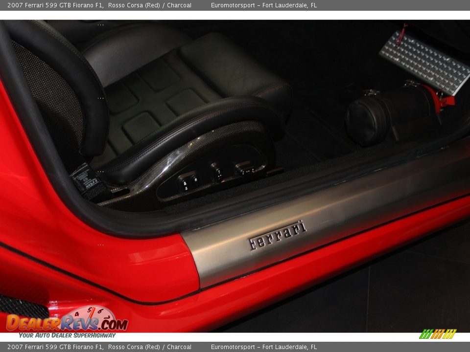 2007 Ferrari 599 GTB Fiorano F1 Rosso Corsa (Red) / Charcoal Photo #26