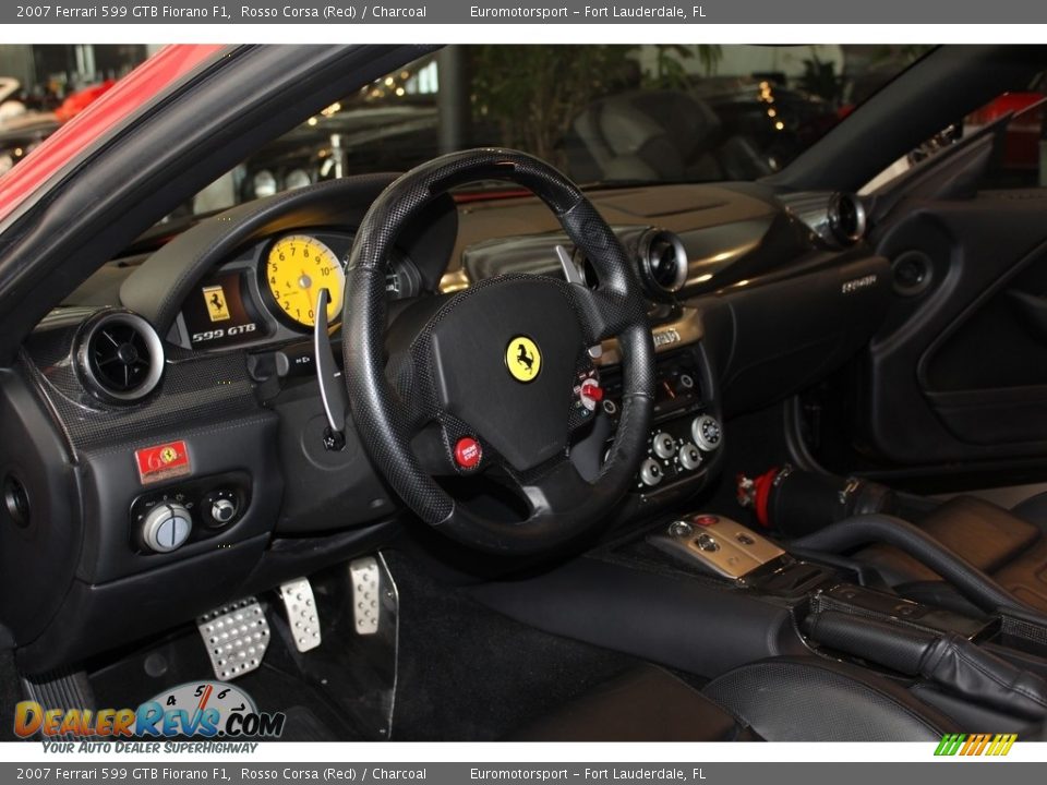2007 Ferrari 599 GTB Fiorano F1 Rosso Corsa (Red) / Charcoal Photo #28
