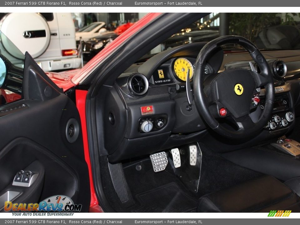 2007 Ferrari 599 GTB Fiorano F1 Rosso Corsa (Red) / Charcoal Photo #29