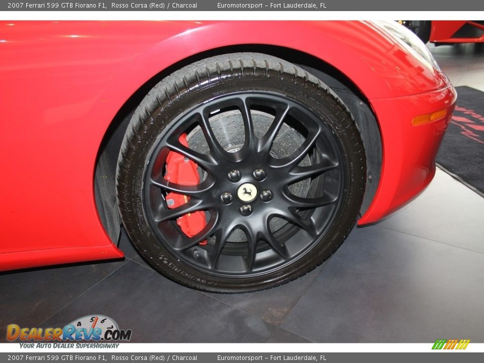 2007 Ferrari 599 GTB Fiorano F1 Rosso Corsa (Red) / Charcoal Photo #39