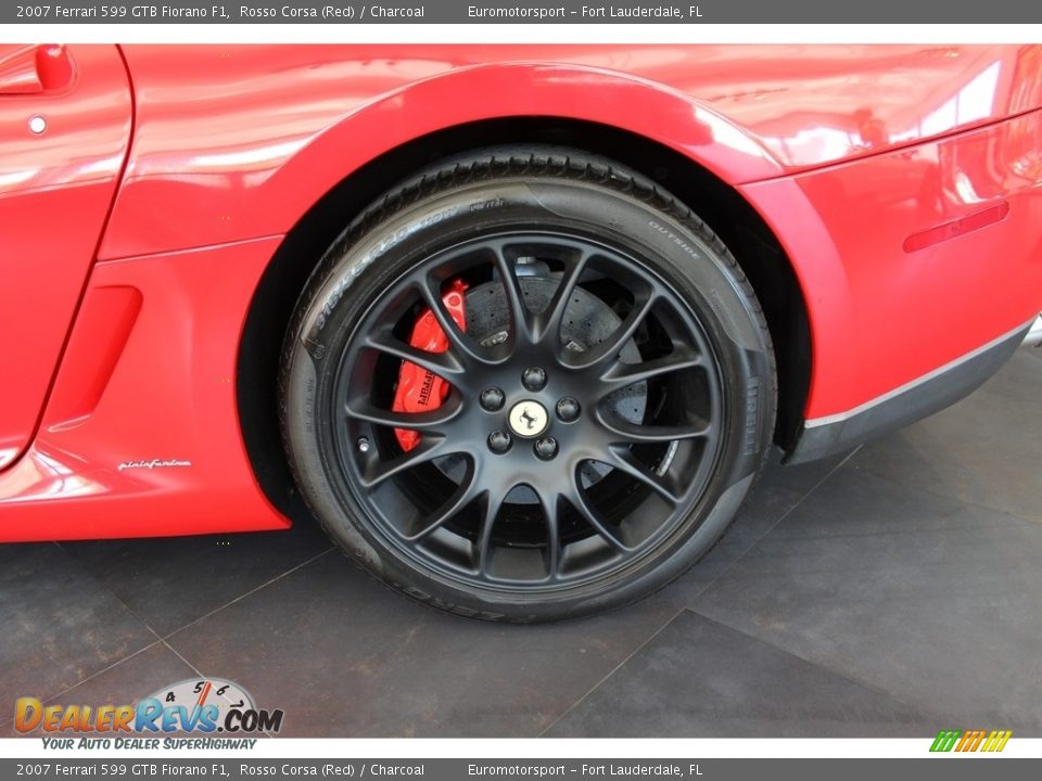 2007 Ferrari 599 GTB Fiorano F1 Rosso Corsa (Red) / Charcoal Photo #41