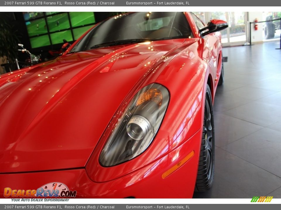 2007 Ferrari 599 GTB Fiorano F1 Rosso Corsa (Red) / Charcoal Photo #48