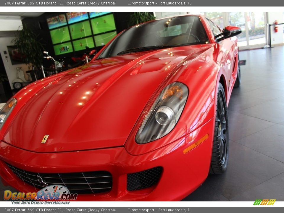 2007 Ferrari 599 GTB Fiorano F1 Rosso Corsa (Red) / Charcoal Photo #49