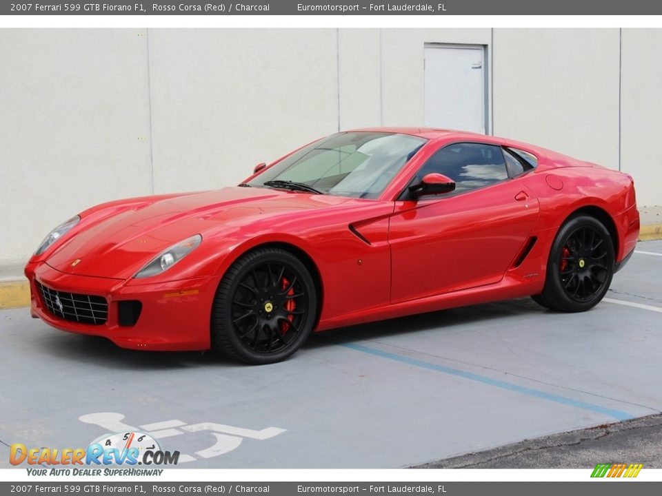 2007 Ferrari 599 GTB Fiorano F1 Rosso Corsa (Red) / Charcoal Photo #52