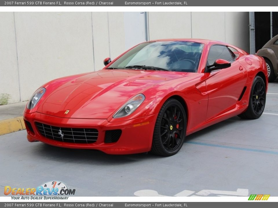 2007 Ferrari 599 GTB Fiorano F1 Rosso Corsa (Red) / Charcoal Photo #53