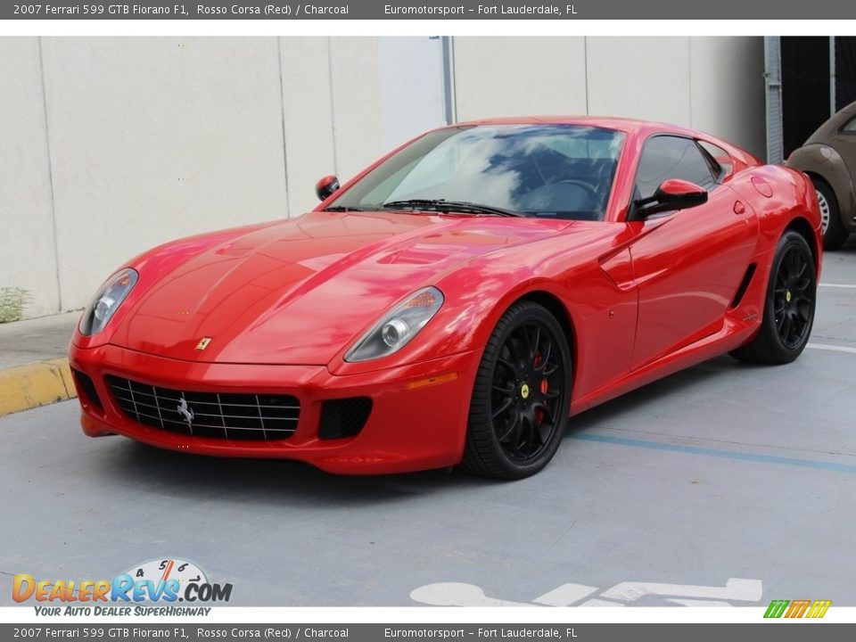 2007 Ferrari 599 GTB Fiorano F1 Rosso Corsa (Red) / Charcoal Photo #54