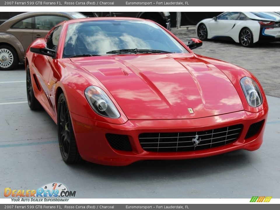 2007 Ferrari 599 GTB Fiorano F1 Rosso Corsa (Red) / Charcoal Photo #57