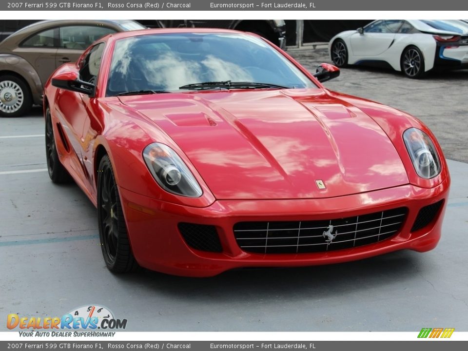 2007 Ferrari 599 GTB Fiorano F1 Rosso Corsa (Red) / Charcoal Photo #58