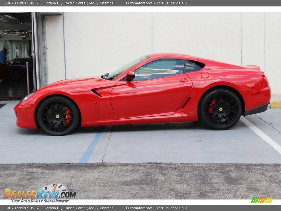 2007 Ferrari 599 GTB Fiorano F1 Rosso Corsa (Red) / Charcoal Photo #59