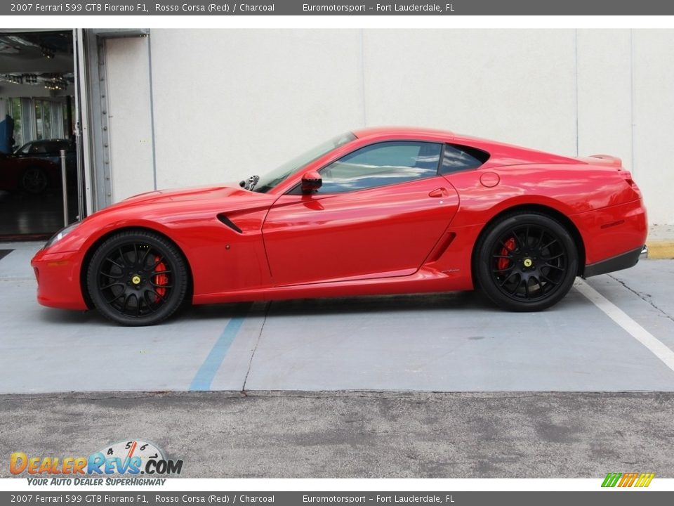 2007 Ferrari 599 GTB Fiorano F1 Rosso Corsa (Red) / Charcoal Photo #60