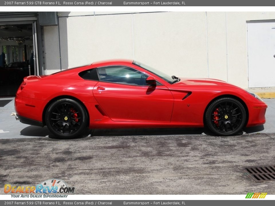 2007 Ferrari 599 GTB Fiorano F1 Rosso Corsa (Red) / Charcoal Photo #68