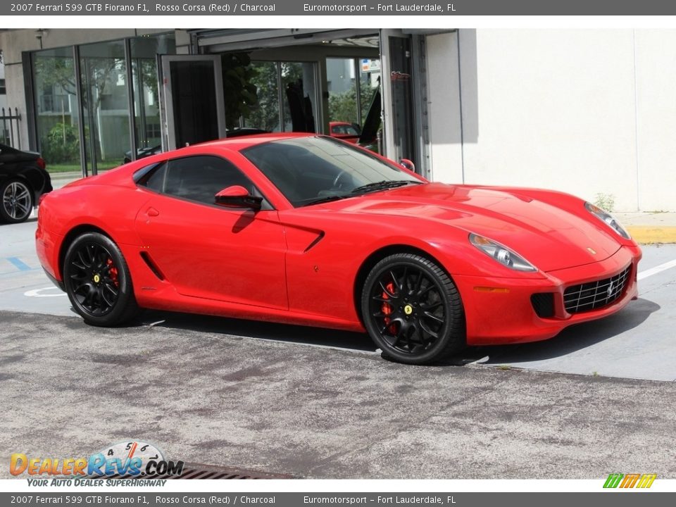 2007 Ferrari 599 GTB Fiorano F1 Rosso Corsa (Red) / Charcoal Photo #69