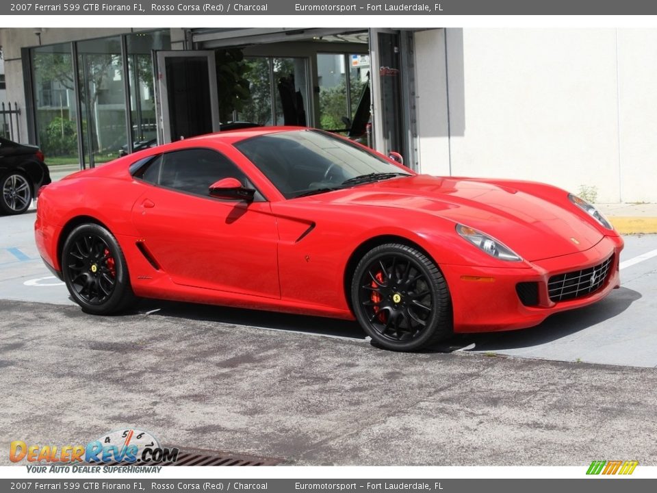 2007 Ferrari 599 GTB Fiorano F1 Rosso Corsa (Red) / Charcoal Photo #70
