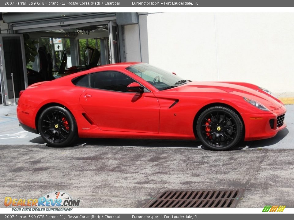 2007 Ferrari 599 GTB Fiorano F1 Rosso Corsa (Red) / Charcoal Photo #71