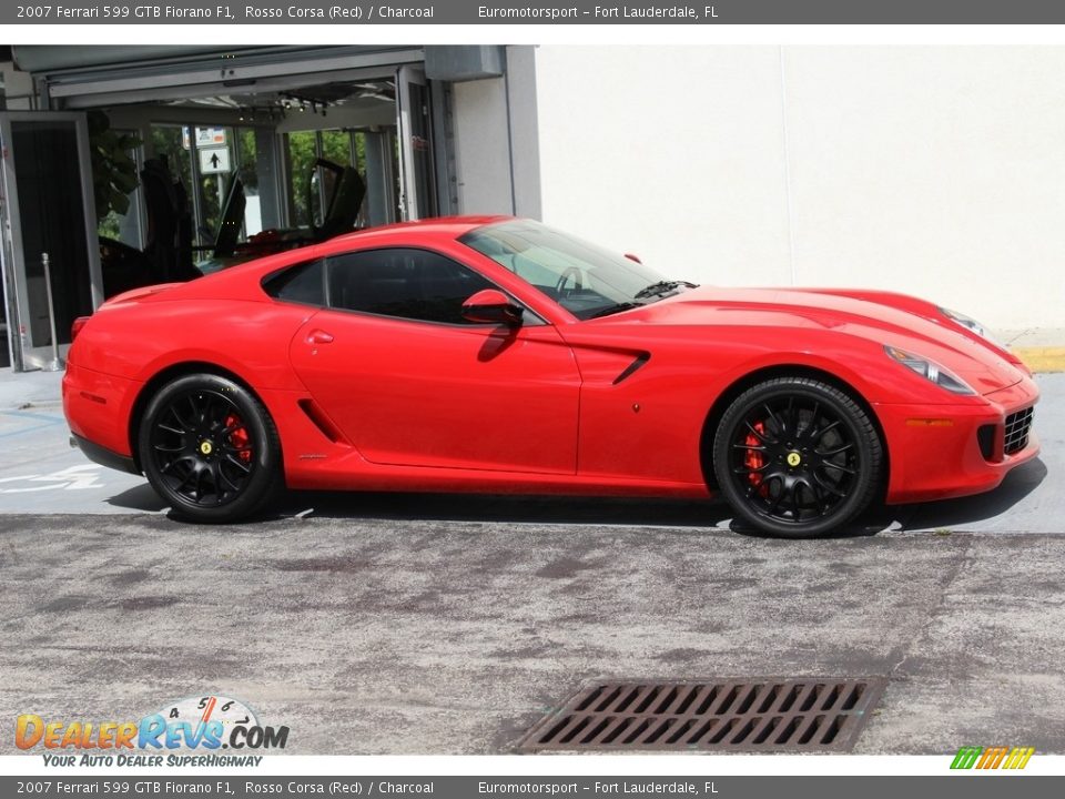2007 Ferrari 599 GTB Fiorano F1 Rosso Corsa (Red) / Charcoal Photo #72