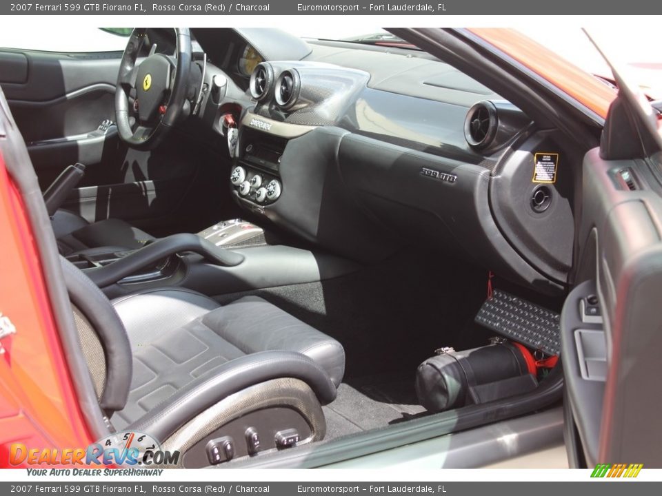 2007 Ferrari 599 GTB Fiorano F1 Rosso Corsa (Red) / Charcoal Photo #75