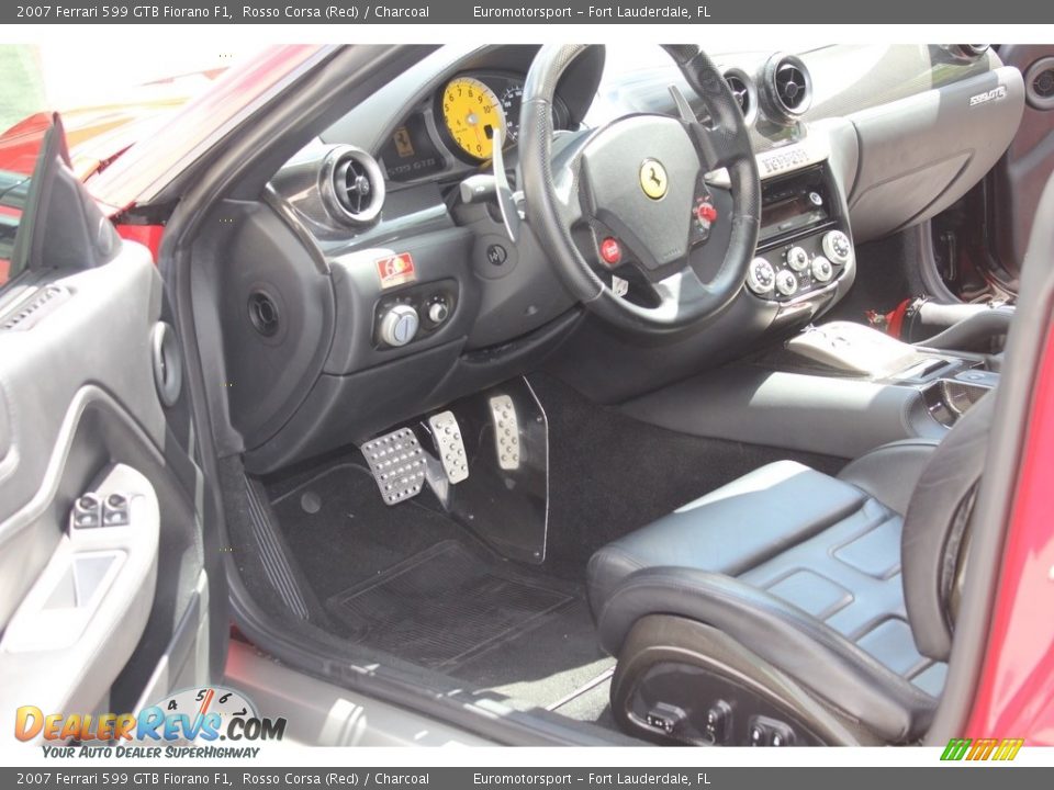2007 Ferrari 599 GTB Fiorano F1 Rosso Corsa (Red) / Charcoal Photo #76