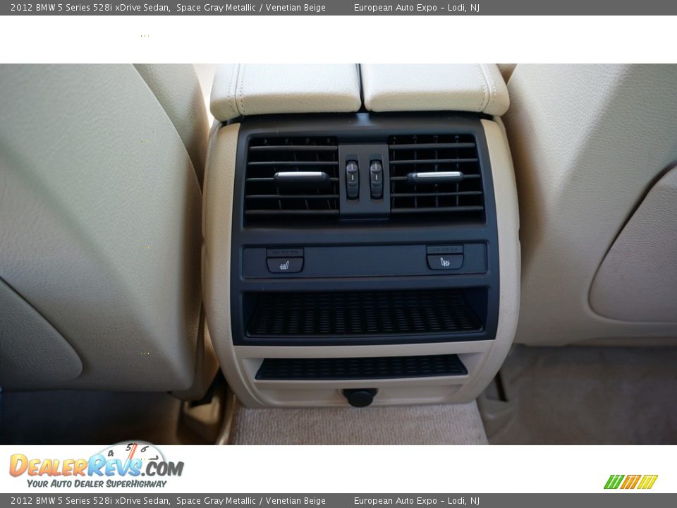 2012 BMW 5 Series 528i xDrive Sedan Space Gray Metallic / Venetian Beige Photo #19