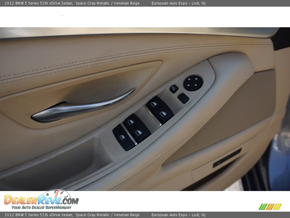 2012 BMW 5 Series 528i xDrive Sedan Space Gray Metallic / Venetian Beige Photo #23