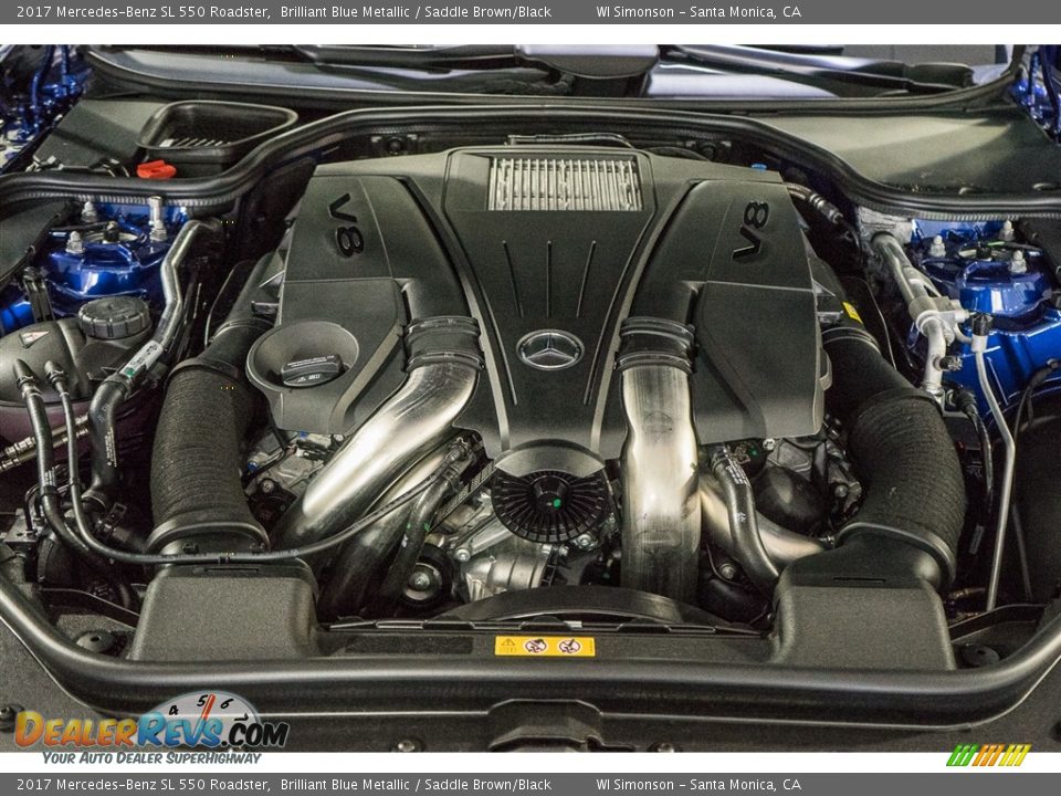 2017 Mercedes-Benz SL 550 Roadster 4.7 Liter DI biturbo DOHC 32-Valve VVT V8 Engine Photo #9