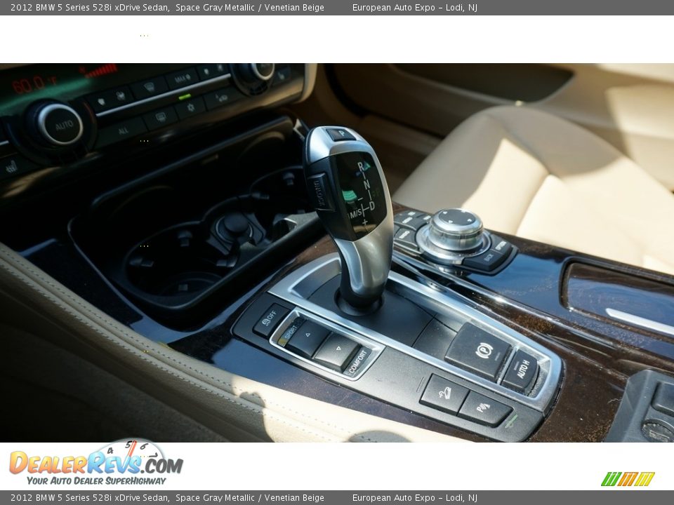 2012 BMW 5 Series 528i xDrive Sedan Space Gray Metallic / Venetian Beige Photo #36