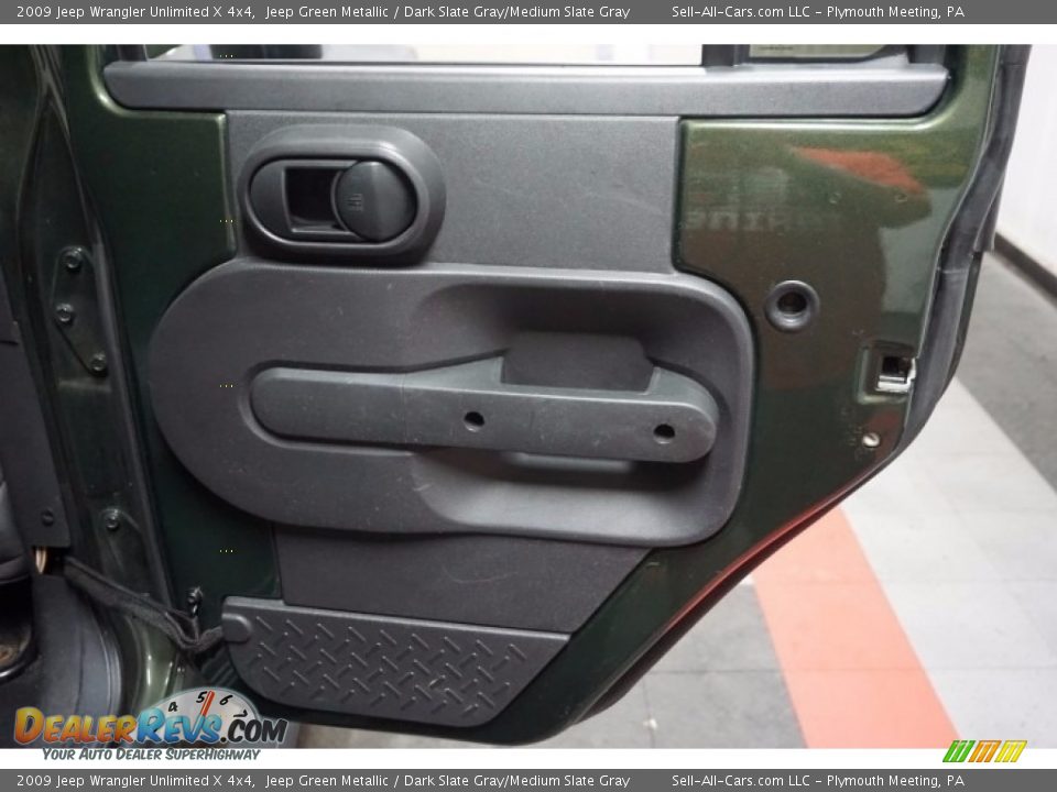 2009 Jeep Wrangler Unlimited X 4x4 Jeep Green Metallic / Dark Slate Gray/Medium Slate Gray Photo #15