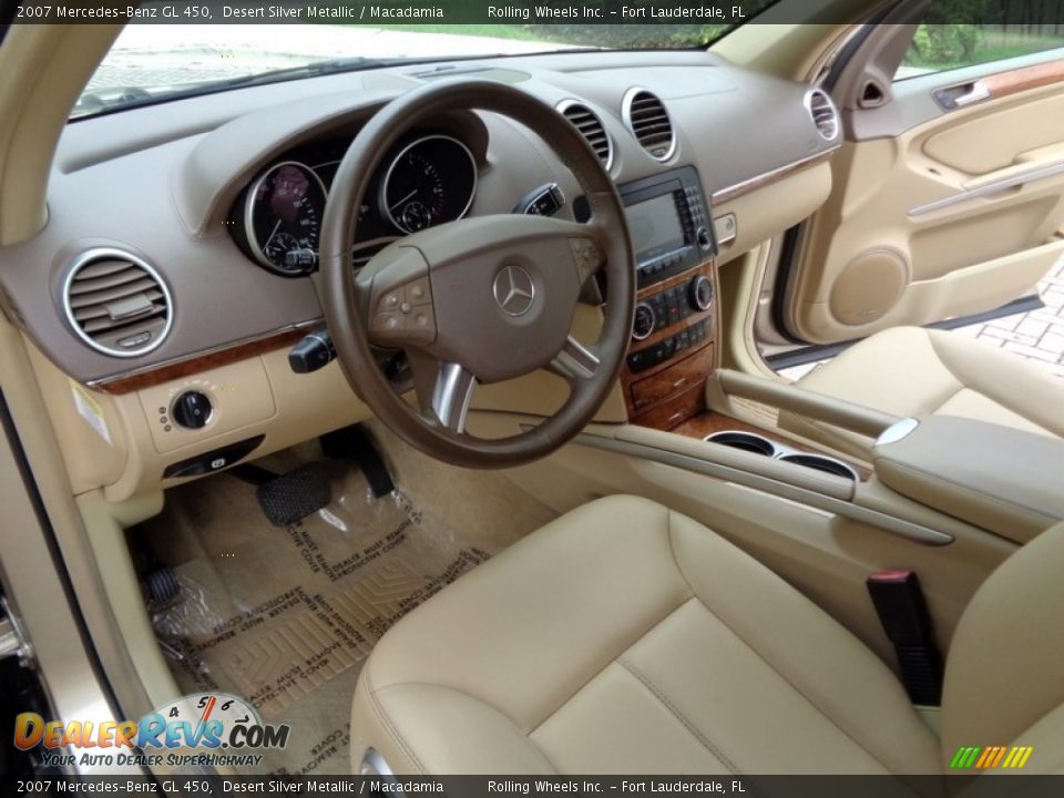 2007 Mercedes-Benz GL 450 Desert Silver Metallic / Macadamia Photo #21