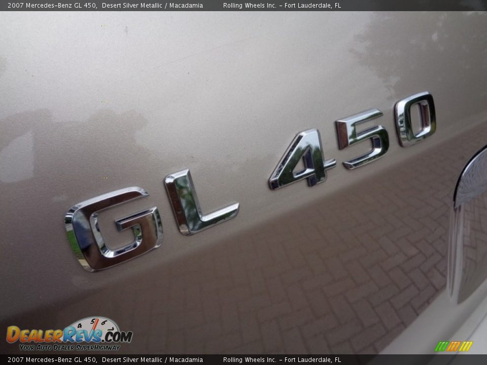 2007 Mercedes-Benz GL 450 Desert Silver Metallic / Macadamia Photo #22
