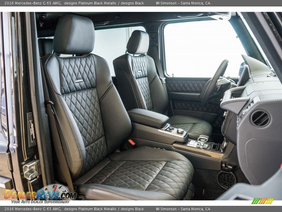 2016 Mercedes-Benz G 63 AMG designo Platinum Black Metallic / designo Black Photo #2