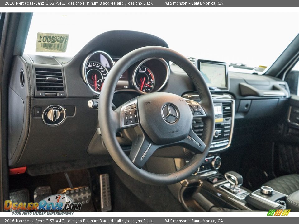 2016 Mercedes-Benz G 63 AMG designo Platinum Black Metallic / designo Black Photo #5