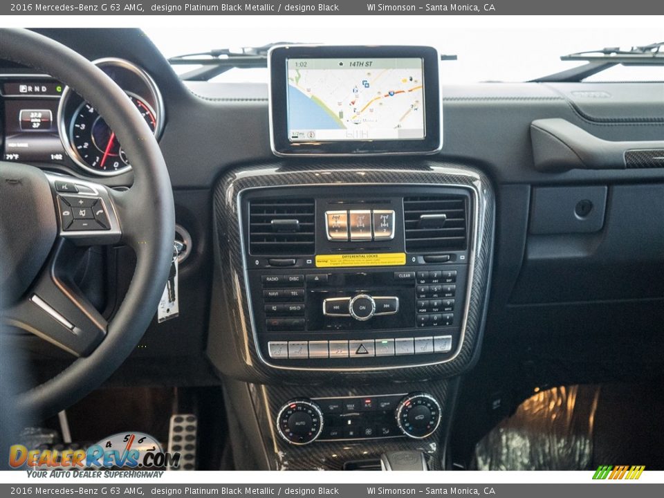 2016 Mercedes-Benz G 63 AMG designo Platinum Black Metallic / designo Black Photo #7