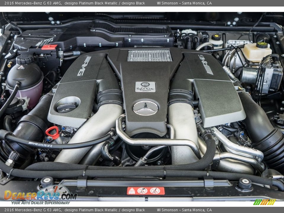 2016 Mercedes-Benz G 63 AMG designo Platinum Black Metallic / designo Black Photo #8