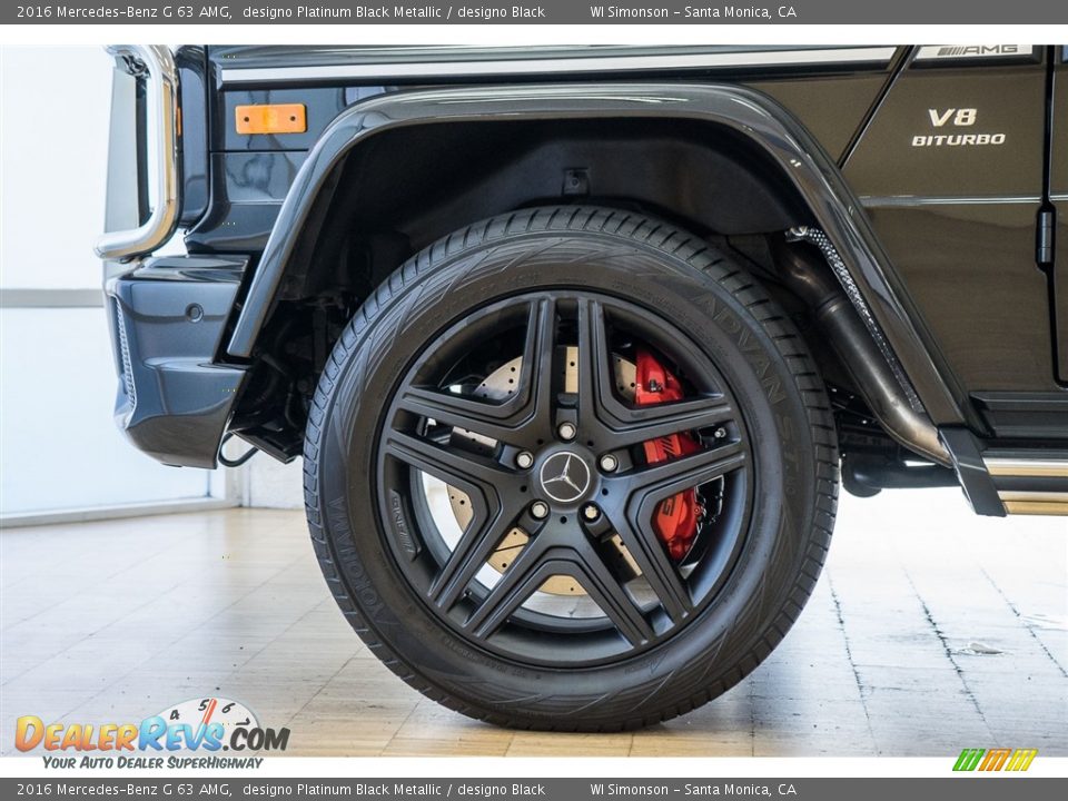 2016 Mercedes-Benz G 63 AMG designo Platinum Black Metallic / designo Black Photo #9
