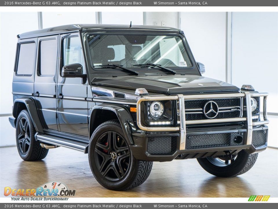 2016 Mercedes-Benz G 63 AMG designo Platinum Black Metallic / designo Black Photo #11