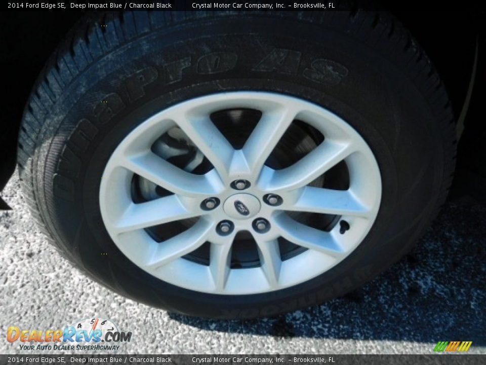 2014 Ford Edge SE Deep Impact Blue / Charcoal Black Photo #15